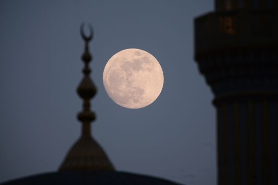 Supermoon in Grozny