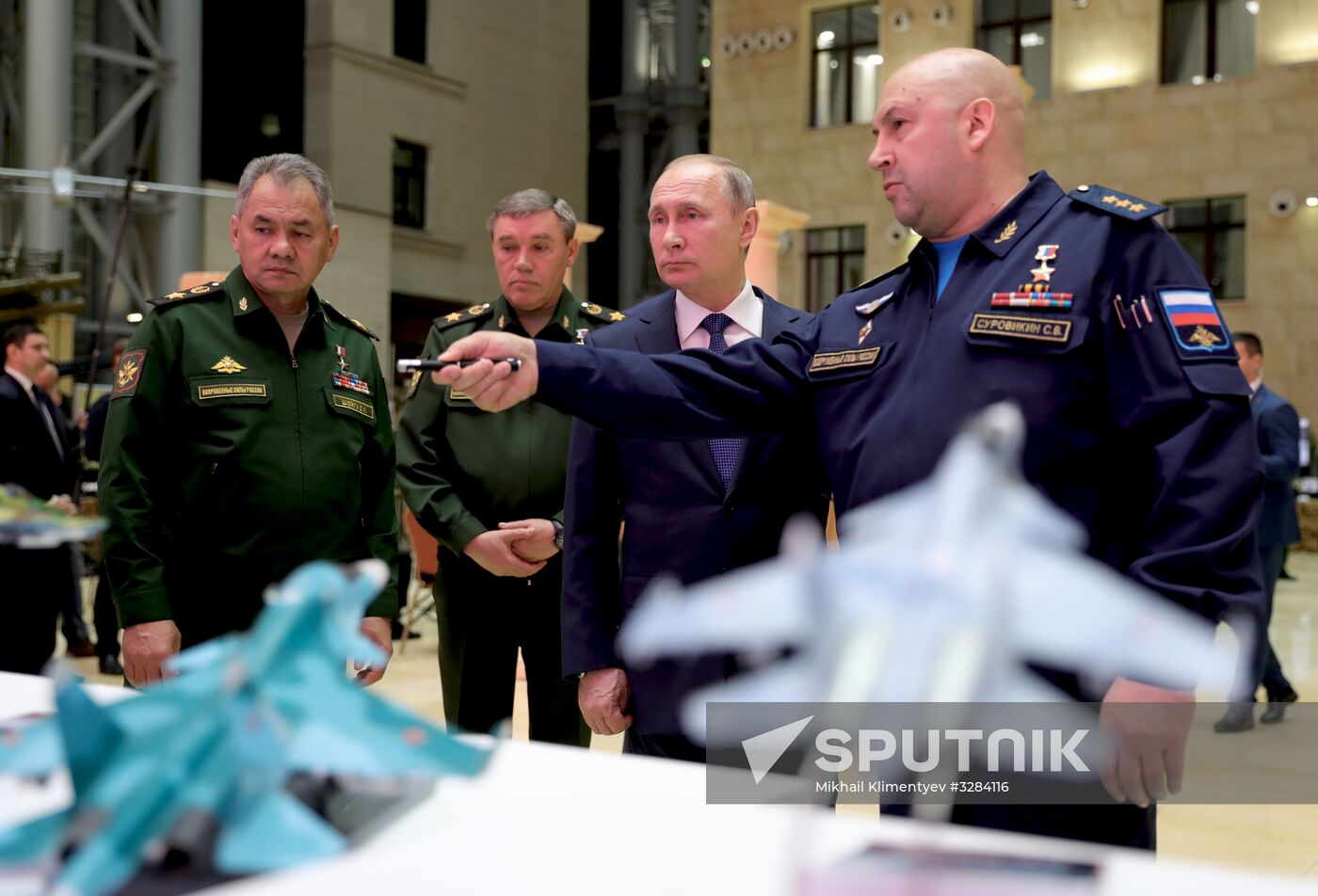 President Vladimir Putin visits Russia's National Defense Control Center