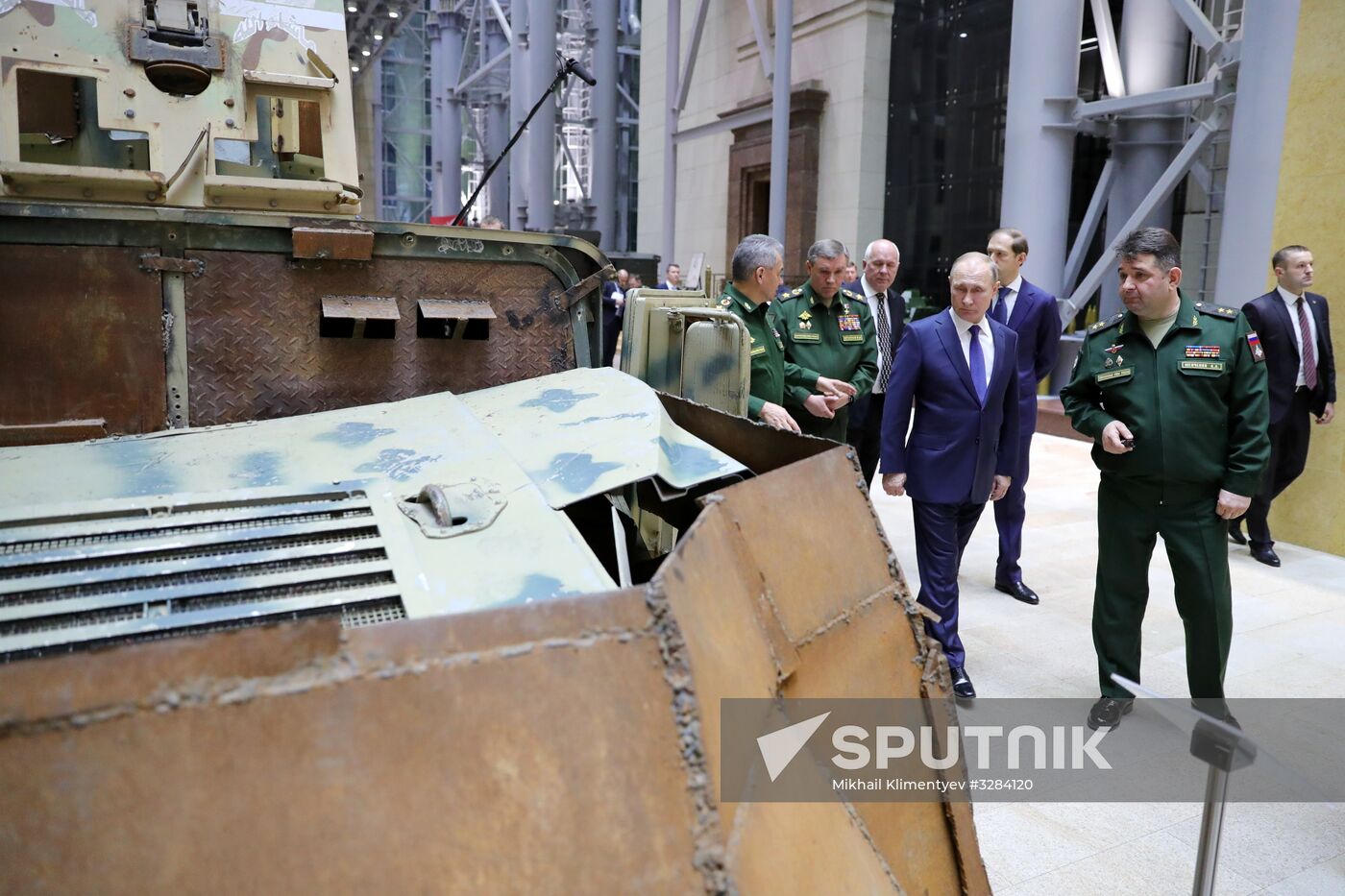 President Vladimir Putin visits Russia's National Defense Control Center