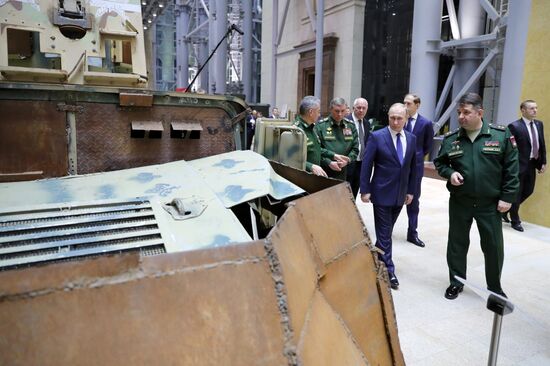 President Vladimir Putin visits Russia's National Defense Control Center