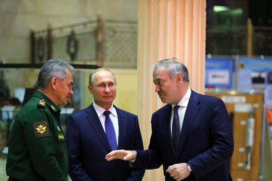 President Vladimir Putin visits Russia's National Defense Control Center