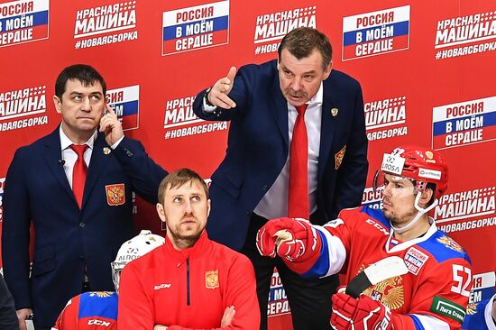 Ice hockey. Frienly match Russia vs. Belarus