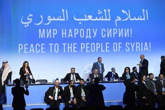 Sochi hosts Syrian National Dialogue Congress