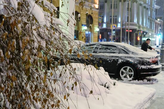 Snow in Moscow