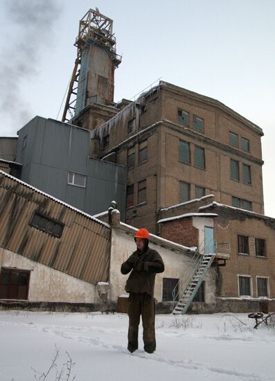 Belorechenskaya coal mine in Lugansk Region