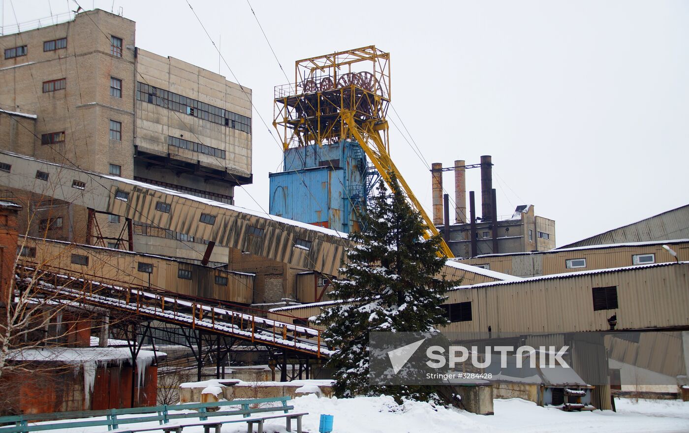 Belorechenskaya coal mine in Lugansk Region