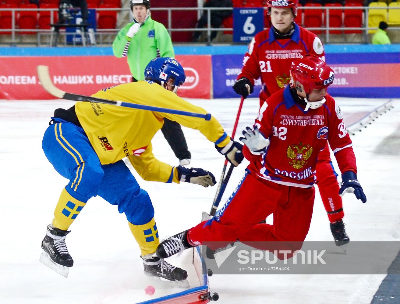 2018 Bandy World Championship. Russia vs. Sweden