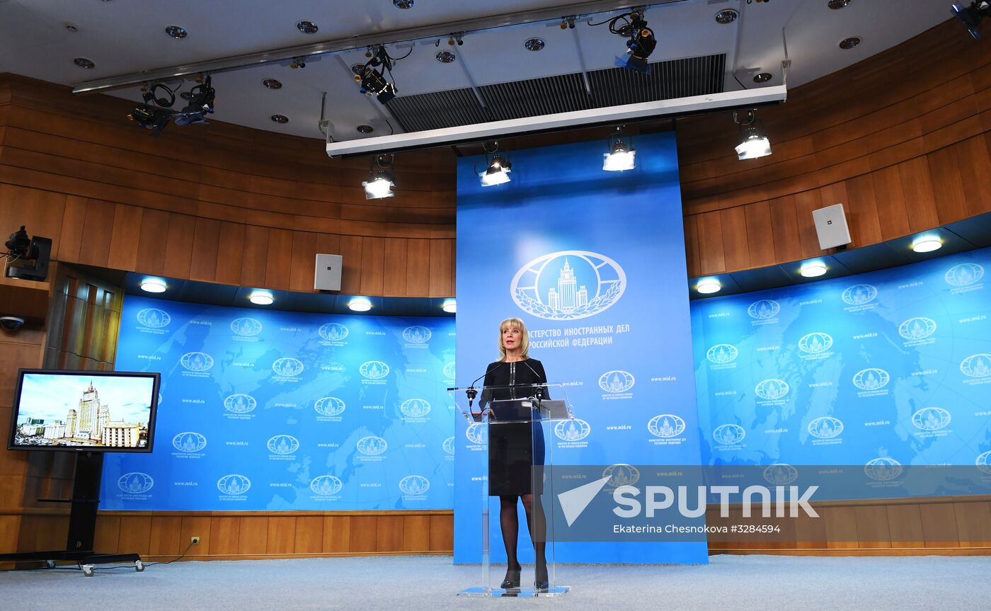 Briefing by Foreign Ministry Spokesperson Maria Zakharova