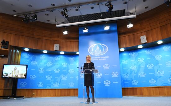 Briefing by Foreign Ministry Spokesperson Maria Zakharova