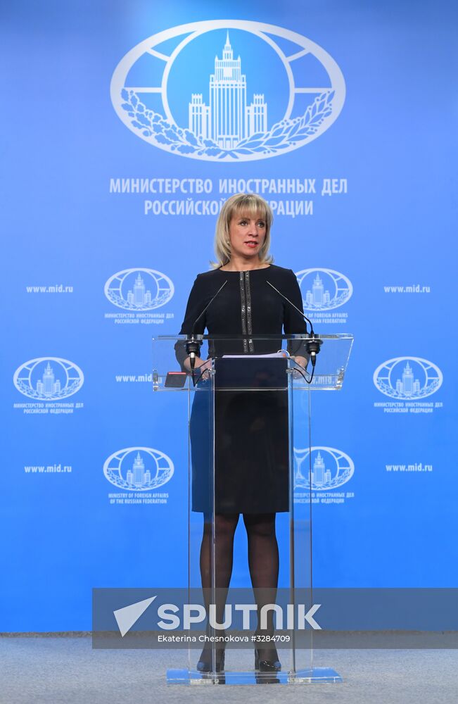 Briefing by Foreign Ministry Spokesperson Maria Zakharova