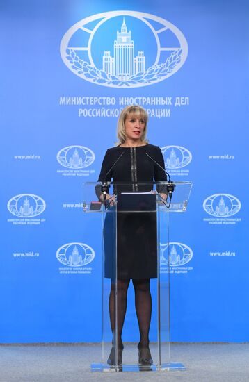Briefing by Foreign Ministry Spokesperson Maria Zakharova