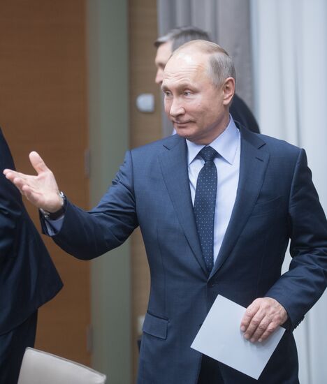 President Vladimir Putin meets with Prime Minister of Belgium Charles Michel