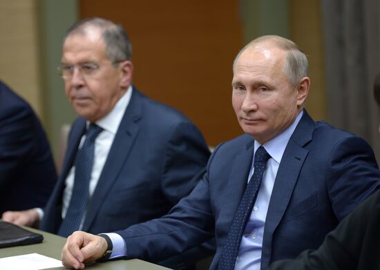 President Vladimir Putin meets with Prime Minister of Belgium Charles Michel
