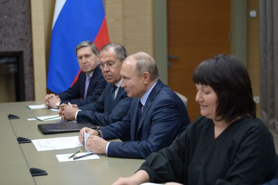 President Vladimir Putin meets with Prime Minister of Belgium Charles Michel