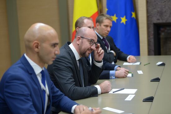 President Vladimir Putin meets with Prime Minister of Belgium Charles Michel