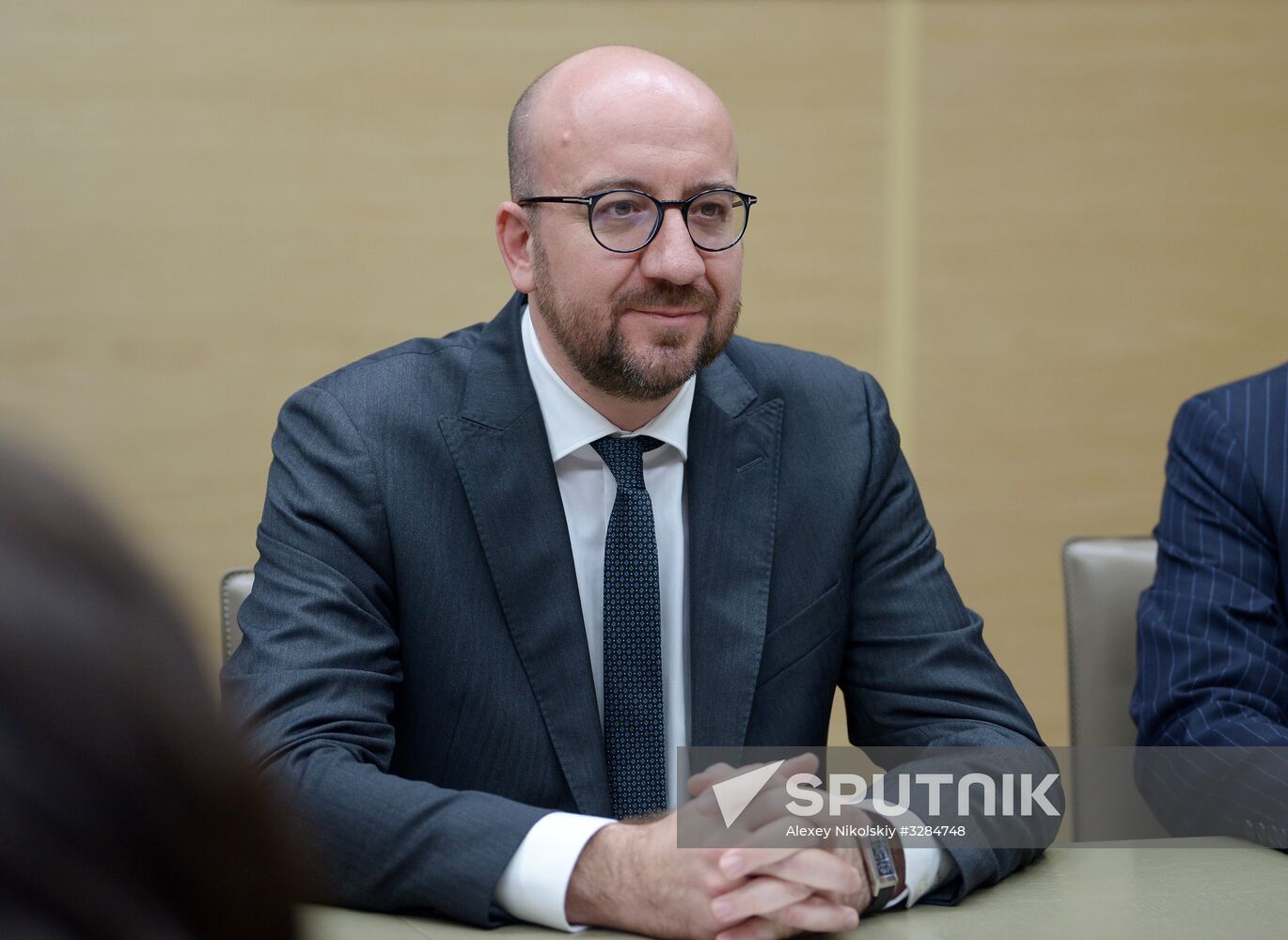 President Vladimir Putin meets with Prime Minister of Belgium Charles Michel
