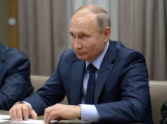 President Vladimir Putin meets with Prime Minister of Belgium Charles Michel