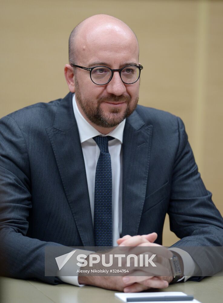 President Vladimir Putin meets with Prime Minister of Belgium Charles Michel