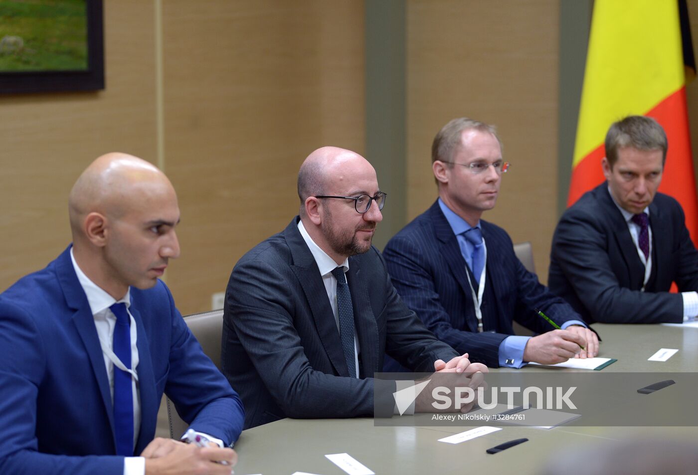 President Vladimir Putin meets with Prime Minister of Belgium Charles Michel