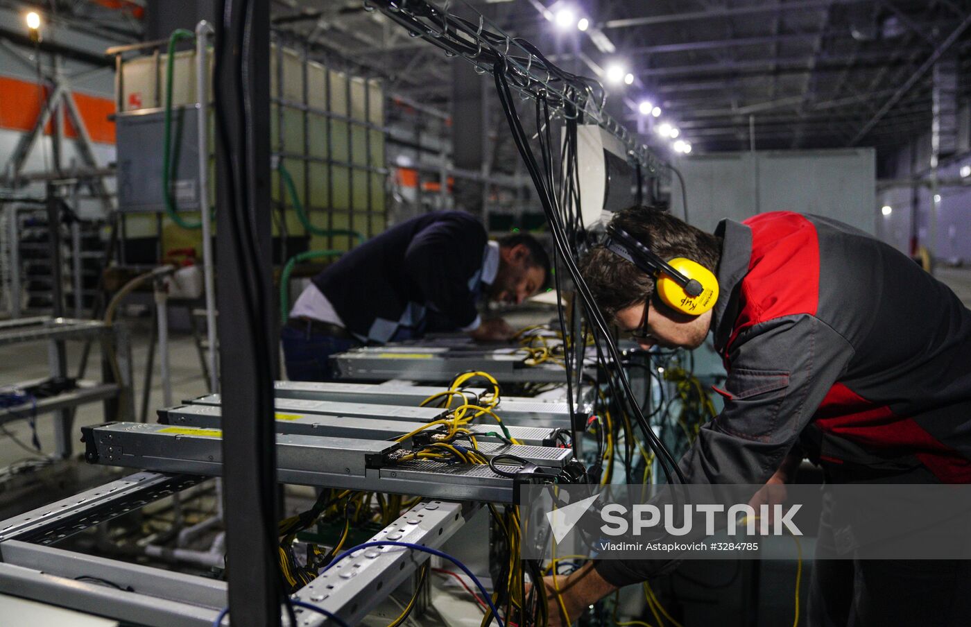 Crypto mining farm at Moscow Science Park