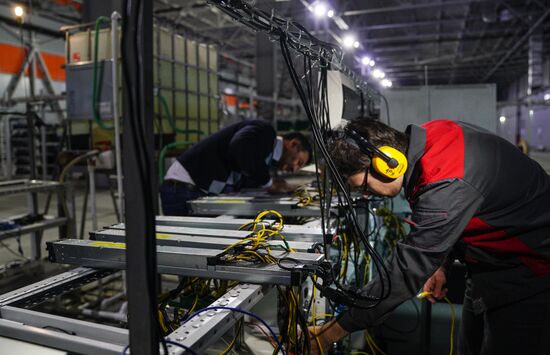 Crypto mining farm at Moscow Science Park