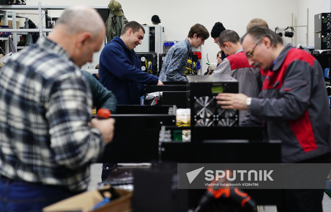 Crypto mining farm at Moscow Science Park