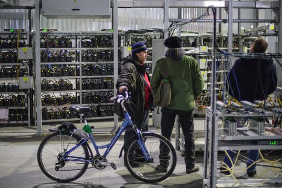 Crypto mining farm at Moscow Science Park