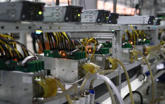 Crypto mining farm at Moscow Science Park