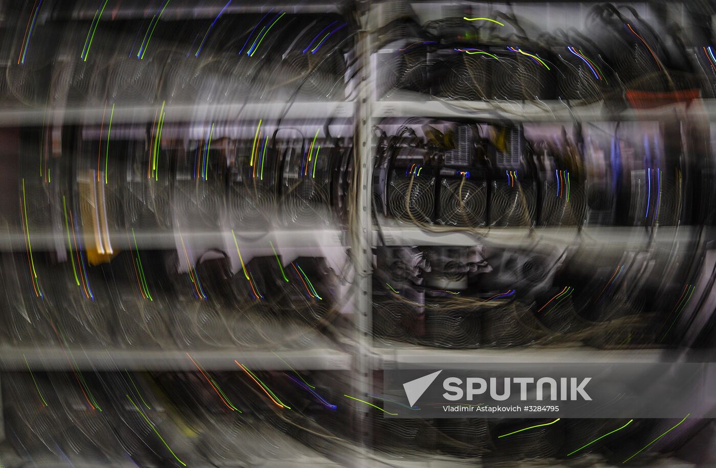 Crypto mining farm at Moscow Science Park
