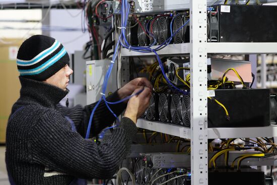 Crypto mining farm at Moscow Science Park