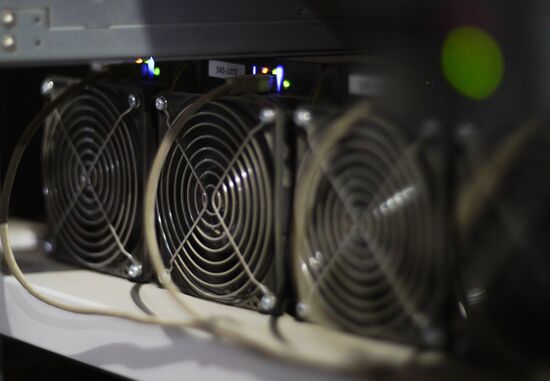 Crypto mining farm at Moscow Science Park