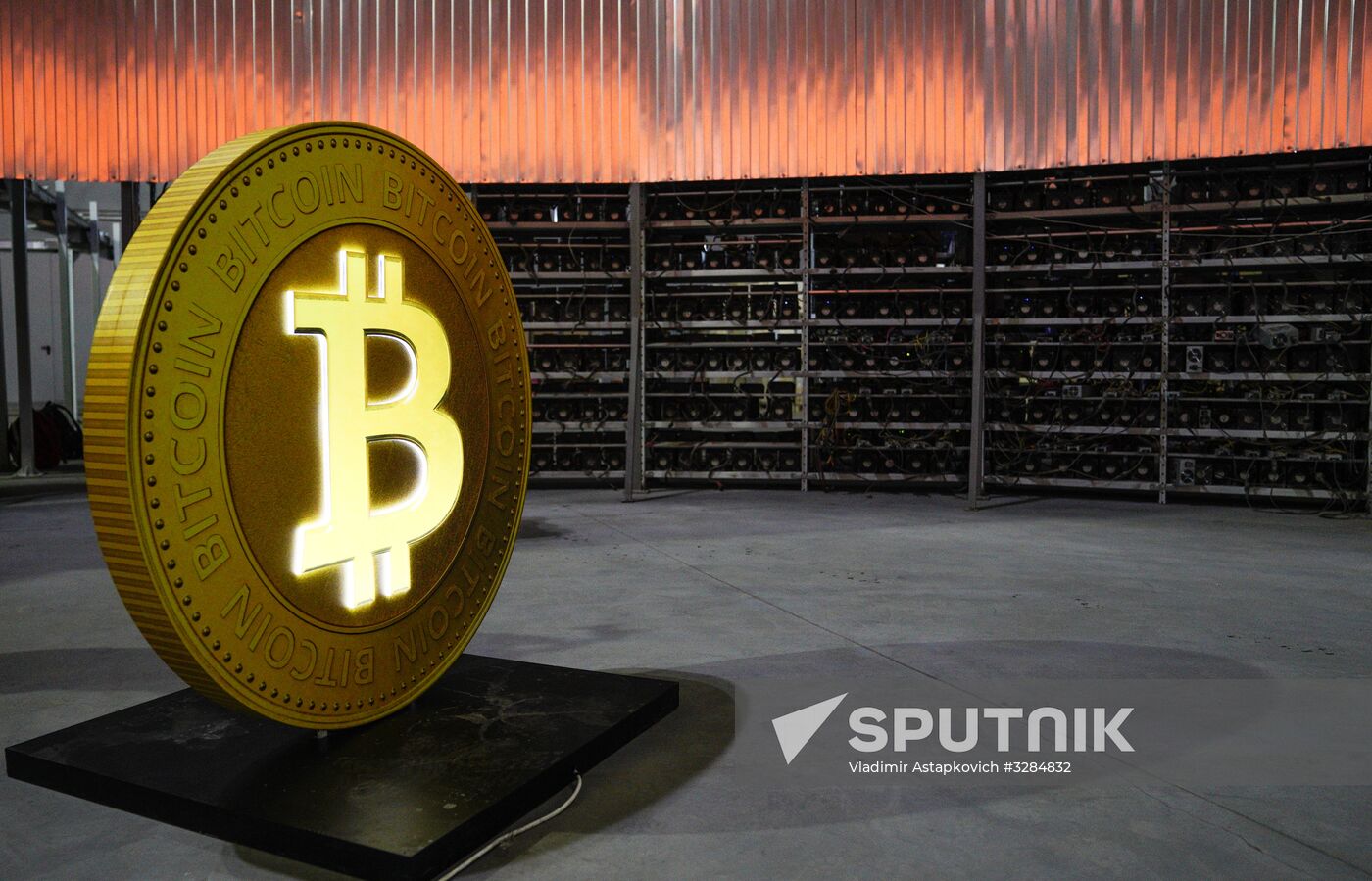 Crypto mining farm at Moscow Science Park