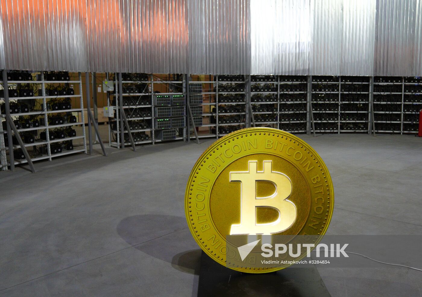 Crypto mining farm at Moscow Science Park