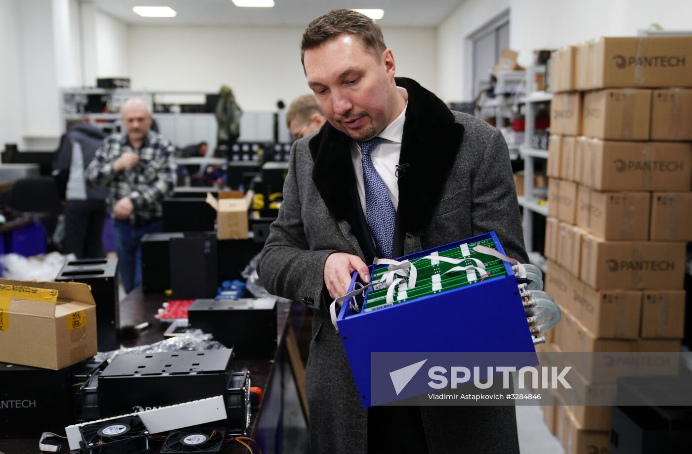 Crypto mining farm at Moscow Science Park