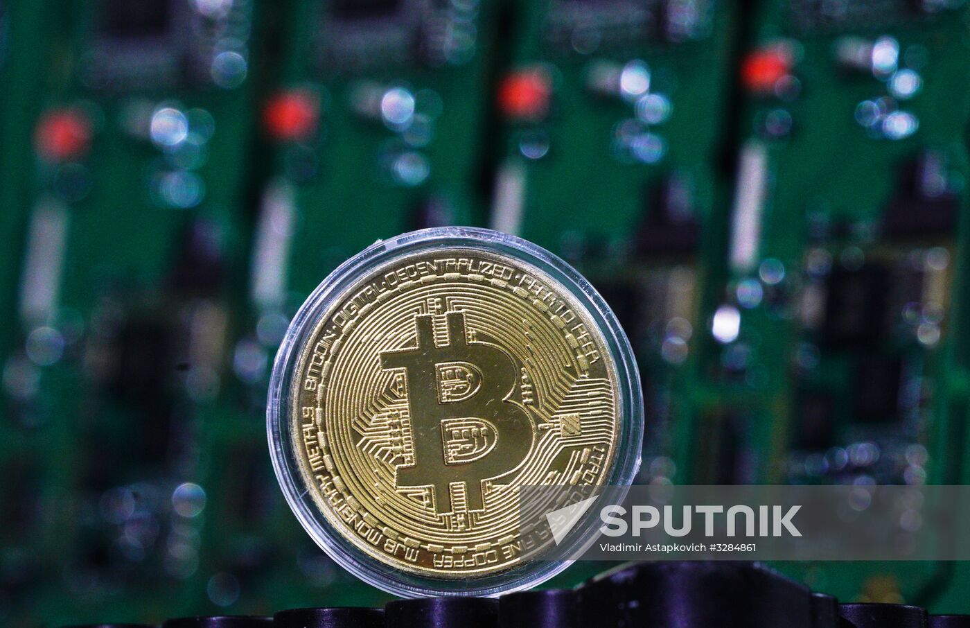 Crypto mining farm at Moscow Science Park
