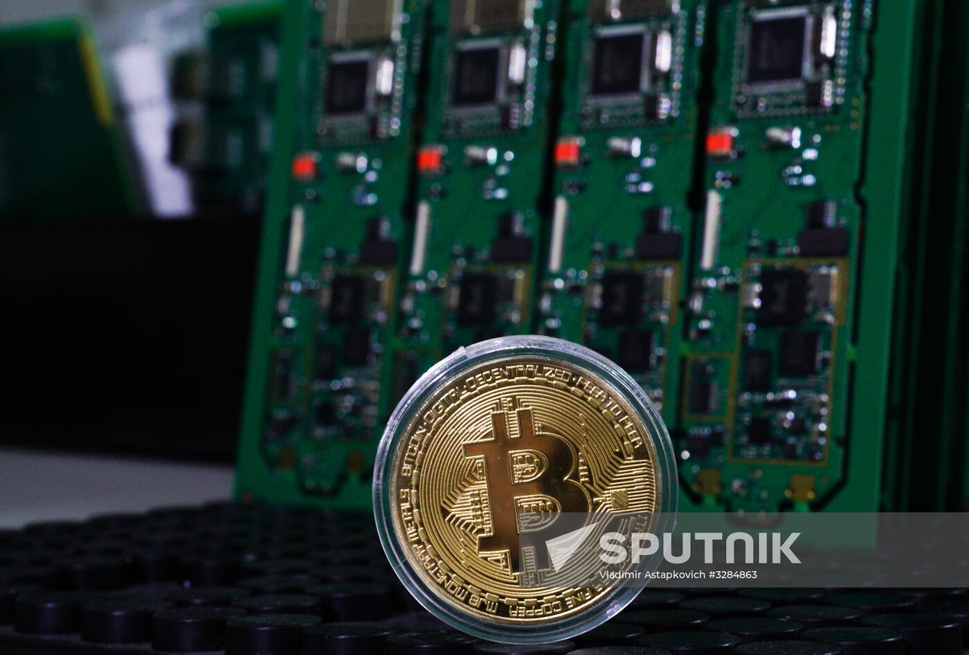 Crypto mining farm at Moscow Science Park