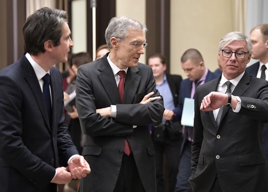 Vladimir Putin meets with members of Economic Council of Franco-Russian Chamber of Commerce and Industry