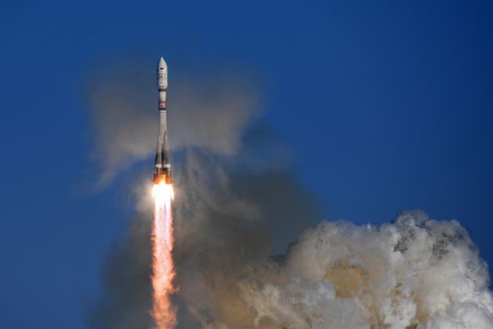 Soyuz-2.1a launches from Vostochny Space Center
