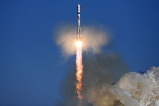 Soyuz-2.1a launches from Vostochny Space Center