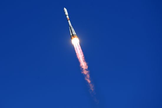 Soyuz-2.1a launches from Vostochny Space Center
