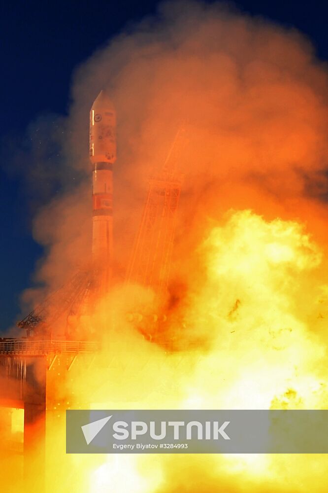 Soyuz-2.1a launches from Vostochny Space Center