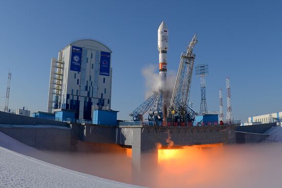 Soyuz-2.1a launches from Vostochny Space Center