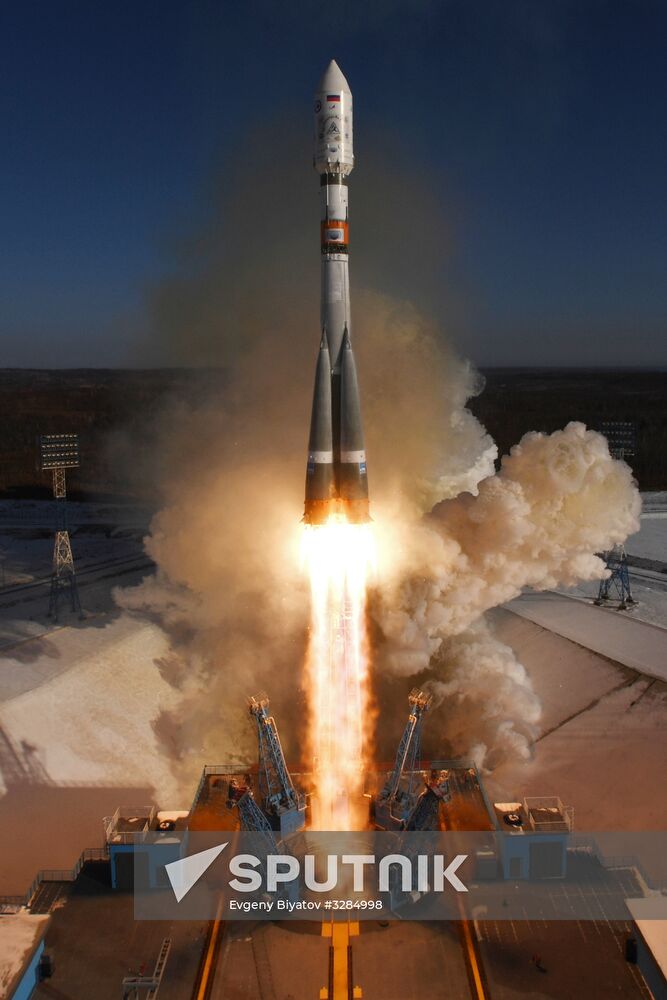 Soyuz-2.1a launches from Vostochny Space Center