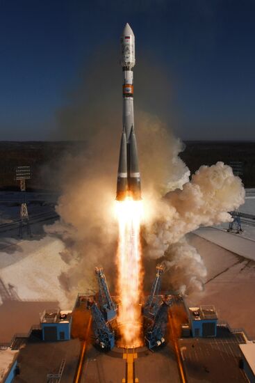 Soyuz-2.1a launches from Vostochny Space Center