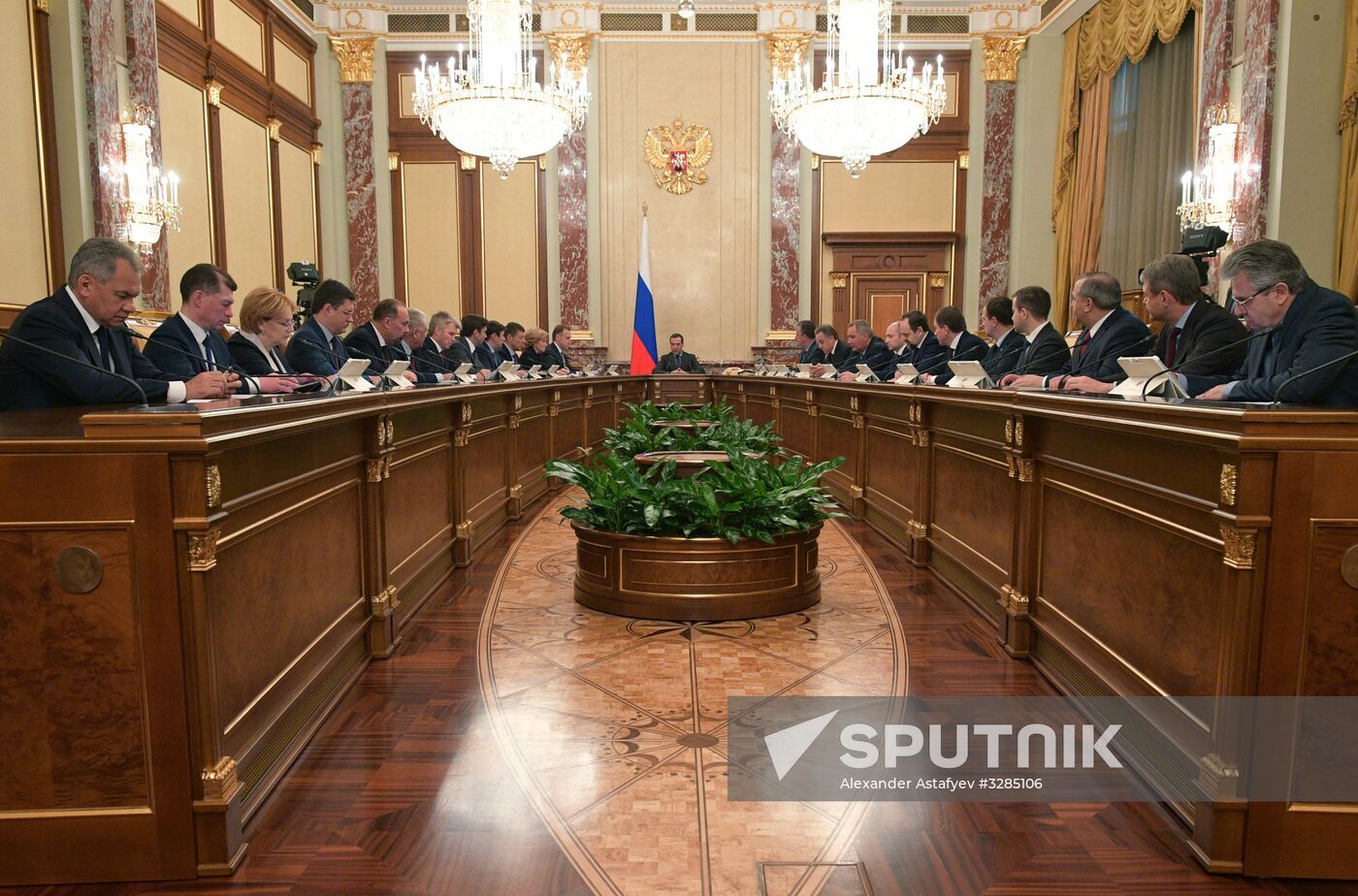 Prime Minister Dmitry Medvedev holds Government meeting