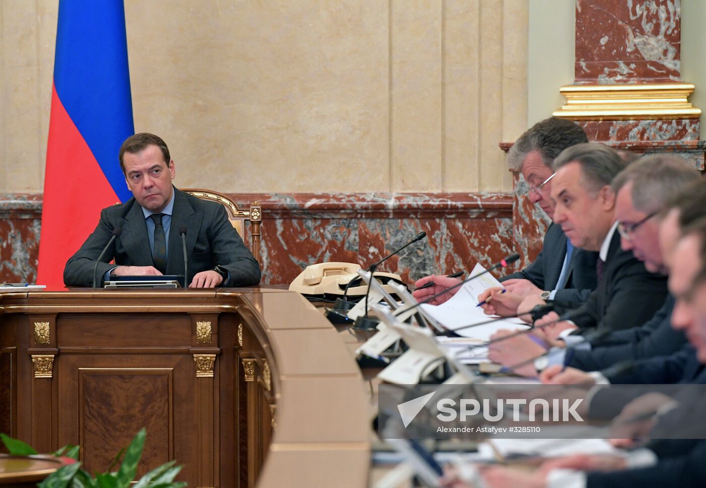 Prime Minister Dmitry Medvedev chairs Russian Government meeting