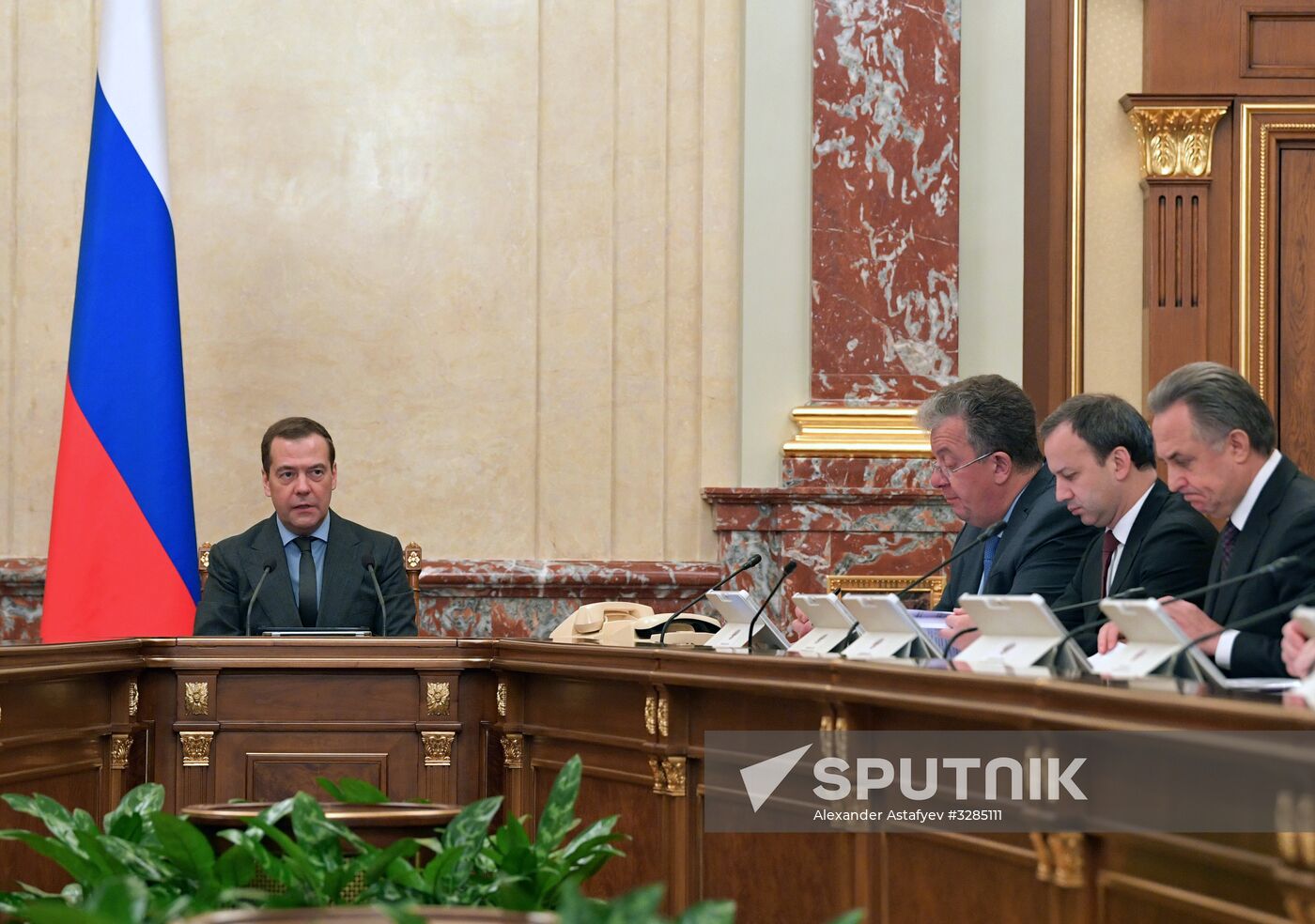 Prime Minister Dmitry Medvedev chairs Russian Government meeting