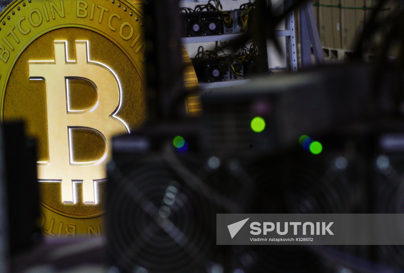 Crypto mining farm at Moscow Science Park