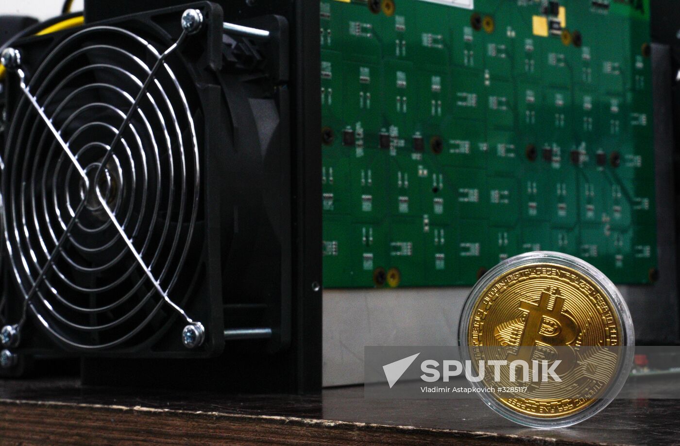 Crypto mining farm at Moscow Science Park