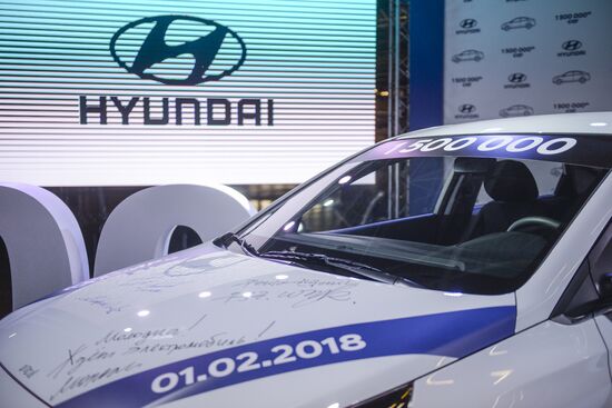 Hyundai Motor plant in St. Petersburg celebrates producing 1.5 million cars
